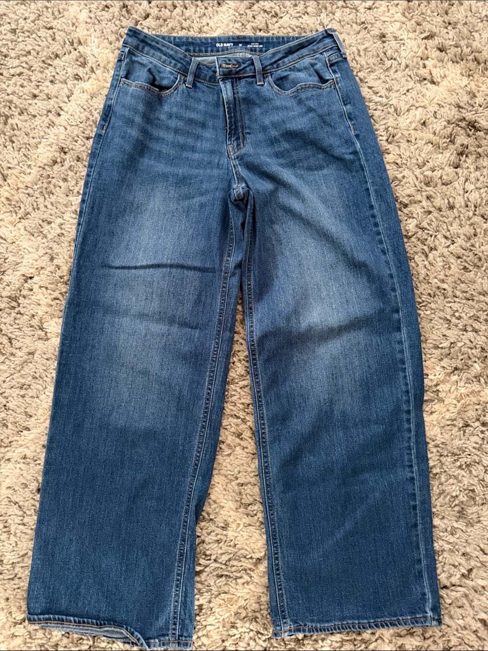 Old Navy Women's Blue Wide Leg Jeans